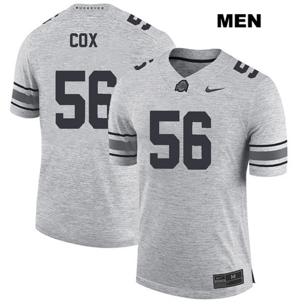 Ohio State Buckeyes Men's Aaron Cox #56 Gray Authentic Nike College NCAA Stitched Football Jersey KE19I61JQ